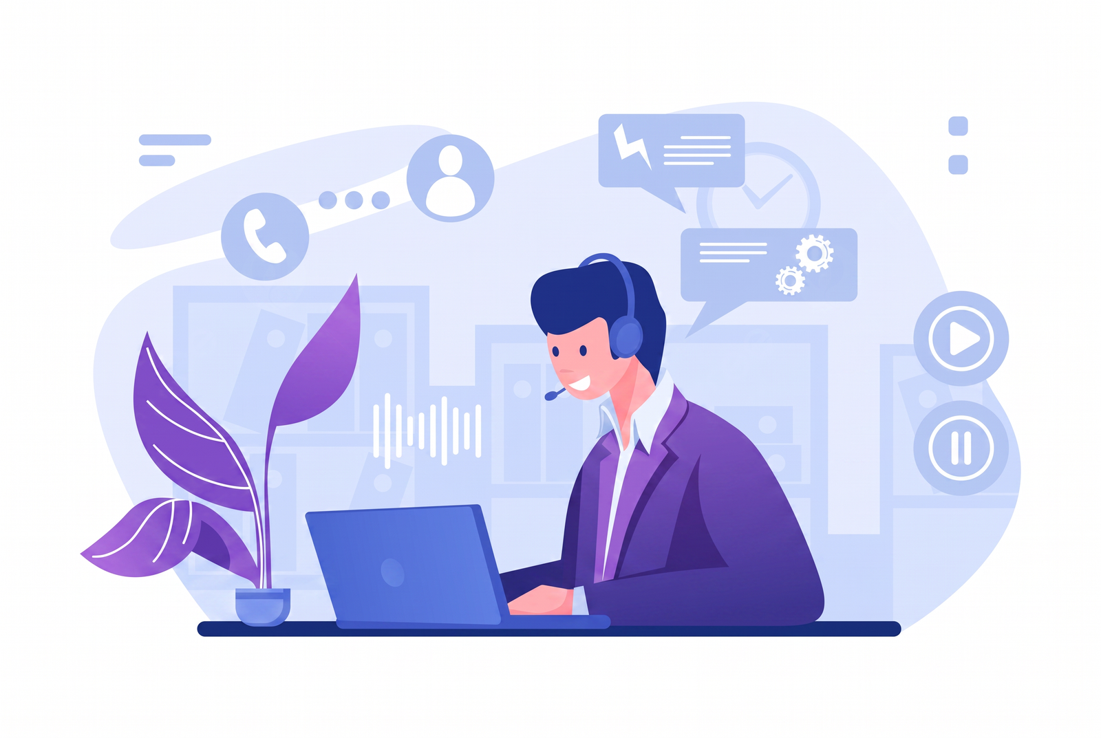 Software installation support illustration